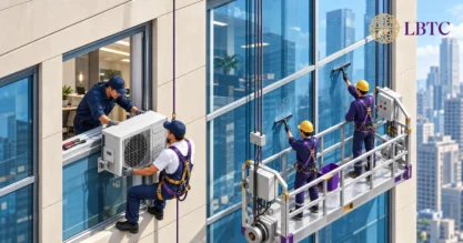 Facilities maintenance technician carrying out preventive maintenance to support building safety, compliance and efficient operations.