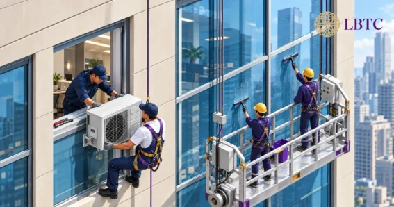 Facilities maintenance technician carrying out preventive maintenance to support building safety, compliance and efficient operations.