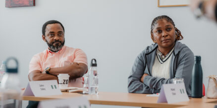 Mike Edwards listens to course on Advanced Management Essentials for Executive Personal Assistants